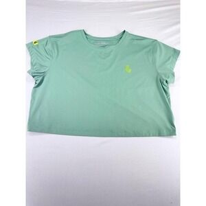 LIV Golf "We Are Fearless" Women's Sage Green Cropped Performance T-Shirt